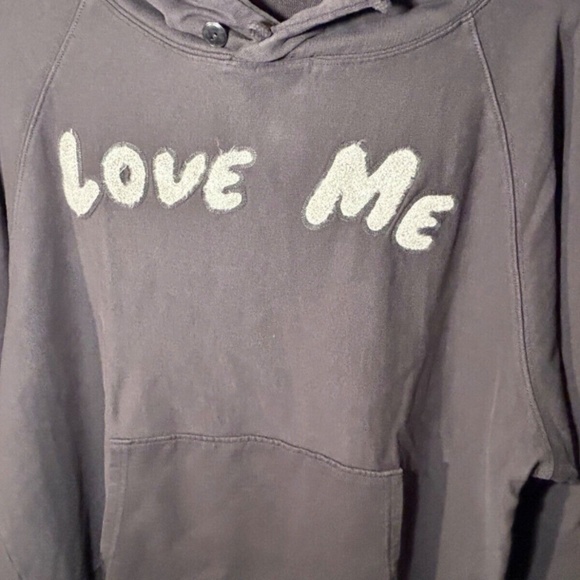 Sandrine Rose x Free People French Terry Cloth Love Me Hoodie Gray Size S - NWT - Picture 6 of 15